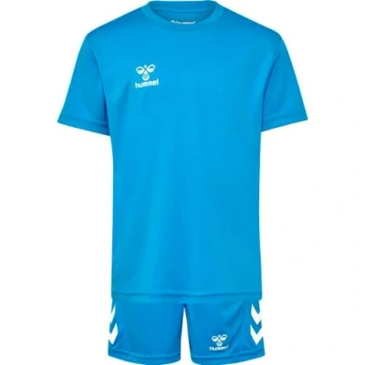 Abbildung von Hummel LOGO SET Tshirt print für Kinder, Größe: 140, Diva blue