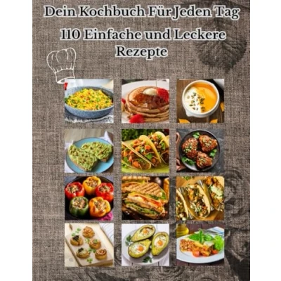 Abbildung von Kochbuch für Jeden Tag: 110 Einfache und Leckere Rezepte: Entdecken Sie kreative Rezepte gesunde Mahlzeiten, schnelle Alltagsgerichte ... Köche, die Abwechslung in der Küche suchen