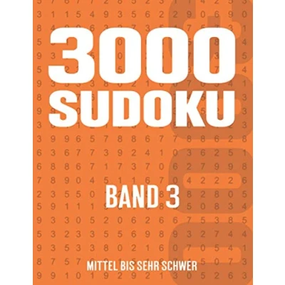 Abbildung von 3000 Sudoku: Sudoku Heft mit Rätseln Schwierigkeit Mittel bis Sehr Schwer für Kinder, Erwachsene und Senioren Band 3