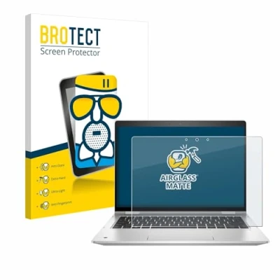 Abbildung von BROTECT Entspiegelungs Schutzglas für HP ProBook x360 435 G8 Schutz Folie Panzerfolie Glas Matt [Extrem Kratzfest 9H, Anti Reflex, Fingerprint]