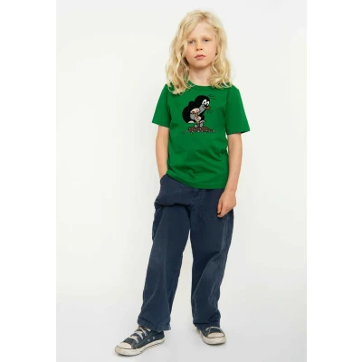 Abbildung von Logoshirt DER Kleine Maulwurf Tshirt print für Kinder, Größe: 128, Grün
