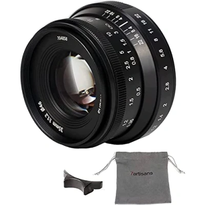 Abbildung von 7artisans 35 mm F1.2 II APS C manueller Fokus Kamera Prime Portrait Objektiv für Sony E Mount A7 A7II A7M3 A7R A7RII A7RM3 A5000 A6000 A6300 A6500 Kameras