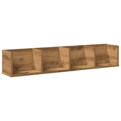 Abbildung von vidaXL Regal CD Wandregal Artisan Eiche 100x18x18 cm Holzwerkstoff, 1 tlg.