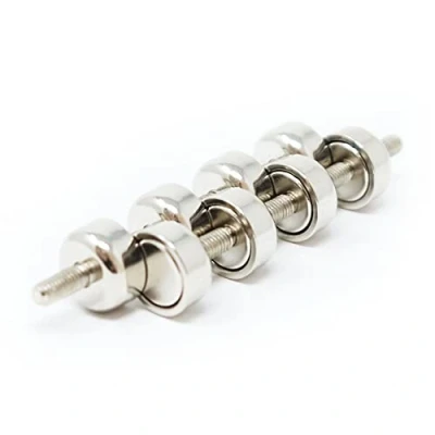 Abbildung von N42 Neodym Pot Magnet Mit M3 Bolzen Für Kunst, Kunsthandwerk, Modellherstellung 10mm Durchmesser x 5mm Dick 3kg Zug Pack von 10