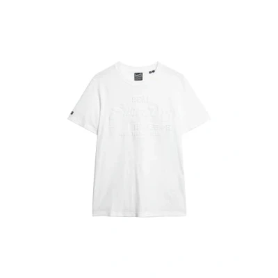 Abbildung von Superdry Embossed Vintage LOGO Tshirt print, Herren, Größe: XXL, Optic