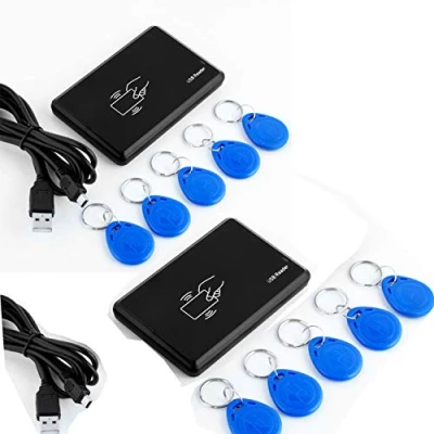 Abbildung von Neuftech 2X USB RFID Reader ID Kartenleser Kartenlesegerät kontaktlos Karte für EM4100