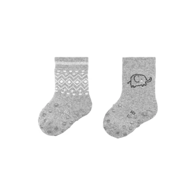 Abbildung von Sterntaler Unisex ABS Krabbelsocken DP Elefant, hellgrau Melange, 16