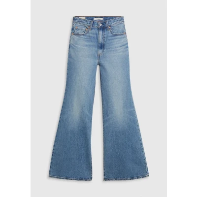 Abbildung von Levi&#039;s Ribcage Bells Jeans Relaxed Fit, Damen, Größe: 24x30, Blue denim
