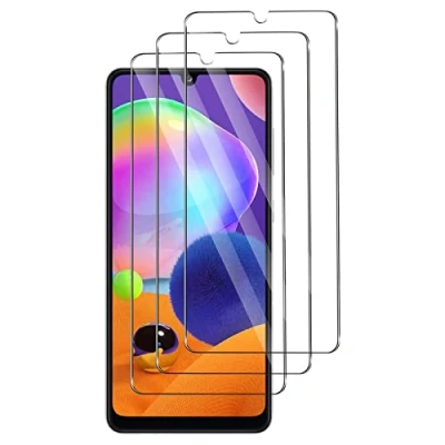 Abbildung von Widrt [3 Pack] tempered glass foil, for Samsung Galaxy A31, Premium Temperglas screen protector, free from scratches, 9H hardness, HD, ultra resistant, für A31