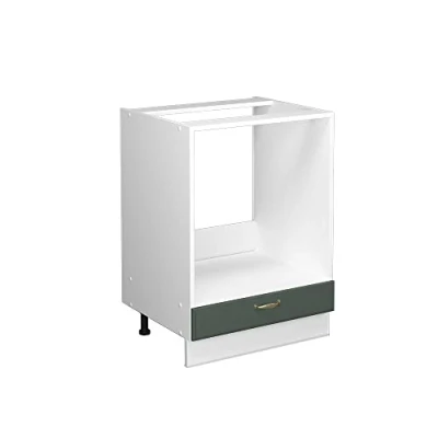 Abbildung von Vicco Herdumbauschrank Fame Line, Grün Gold Landhaus/Weiß, 60 cm ohne Arbeitsplatte