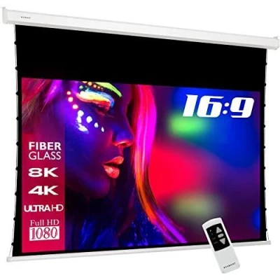 Abbildung von eSmart Professional TATENSO Tageslicht Tension Leinwand Grau 203 x 114 cm (92&quot;) 16:9