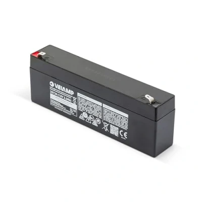 Abbildung von TECNID 23724 Wiederaufladbarer Bleiakku 12 V, 2,2 Ah Ideal für UPS, Alarmanlagen. Faston Anschlüsse, Schwarz