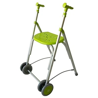 Abbildung von Rollator C30 aus Aluminium, zusammenklappbar, höhenverstellbar, Farbe Pistazie