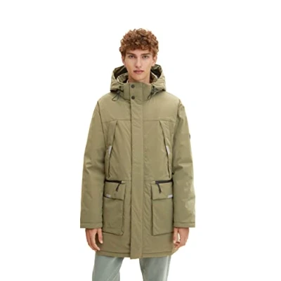 Abbildung von TOM TAILOR Denim Herren Artic Winterparka 1032436, 10415 Dusty Olive Green, S