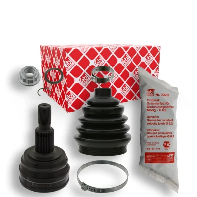 Abbildung von FEBI BILSTEIN 33252 Gelenksatz mit Fett Schellen Thermoplast VOLKSWAGEN: Golf 4 Schrägheck, Variant, Bora AUDI: A3 Schrägheck