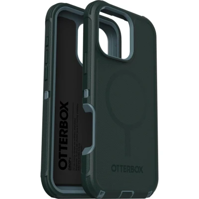 Abbildung von OtterBox Defender Series MagSafe Hülle für iPhone 16 Pro Max, stoßfest, sturzsicher, extrem robust, Schutzhülle, 7X getestet nach Militärstandard, Grün