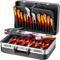 Abbildung von Knipex Werkzeugkoffer 00 21 20 ElektrikerInnen bestückt 20teilig (B x