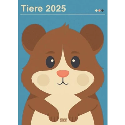 Abbildung von DUMONT Dawid Ryski: Tiere 2025 Wandkalender, 50x70cm, Posterkalender mit Tierbilder des Künstlers Ryski, gedruckt auf ungestrichenem Premiumpapier