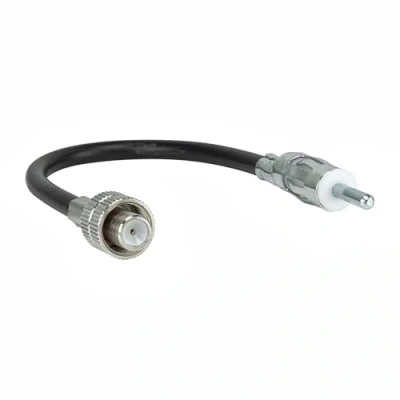Abbildung von tomzz Audio Antennenadapter Schraubanschluß (F) M10x0 75mm auf DIN 150 OHM Stecker KFZ Adapter
