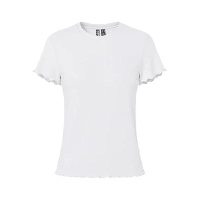 Abbildung von Pieces Pcnicca Oneck Tshirt basic, Damen, Größe: Small, Bright white