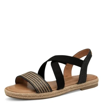 Abbildung von Tamaris Riemchensandale, Plateau, Sandalette, Sommerschuh mit Kontrast Details
