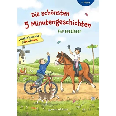 Abbildung von Die schönsten 5 Minutengeschichten für Erstleser, 2. Klasse: Erstlesebuch mit Silbenfärbung und großer Fibelschrift Kinder ab 7 Jahren