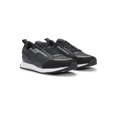 Abbildung von HUGO Icelin Runn Sneaker, Schnürschuh, Freizeitschuh, Halbschuh mit Logodruck