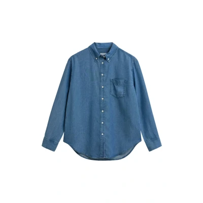 Abbildung von GANT Hemdbluse, Damen, Größe: 36, Light indigo