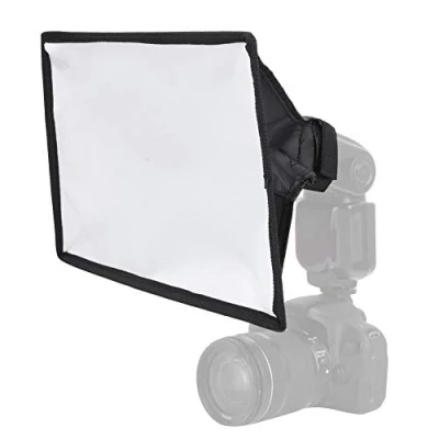 Abbildung von Topiky Softbox Diffusor, 20x30cm Tragbarer, leicht zusammenklappbarer Speedlite Diffusor für Nikon Blitzlicht