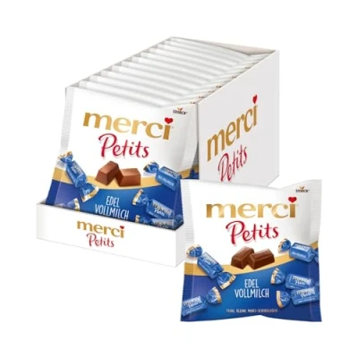 Abbildung von merci Petits Edel Vollmilch 12 x 125g Kleine Pralinen aus Vollmilchschokolade