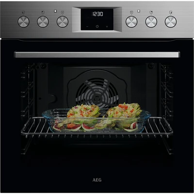 Abbildung von AEG Elektro Herd Set &quot;OO10HSM&quot;, Serie 5000, OO10HSM, Aqua Clean, Edelstahl Design