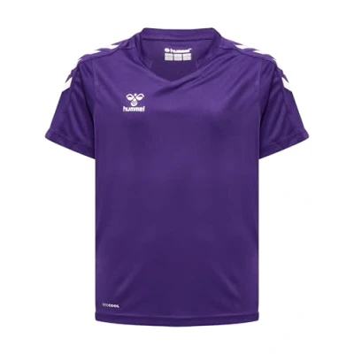 Abbildung von Hummel Hmlcore XK POLY Jersey S/S Tshirt print für Kinder, Größe: 116, Acai/white