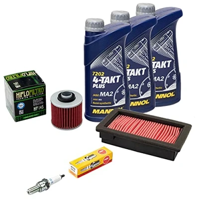 Abbildung von Wartungspaket Öl 3L + Luftfilter Ölfilter Zündkerze für Yamaha MT 03 660 XT XT660 RM02 DM01