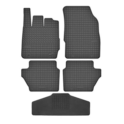 Abbildung von Fußmatten Vorne, Hinten + Tunnel Matte 5er Set für Ford Fiesta 2008 2017 &#039;09 MK7 Gummi Gummimatten