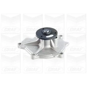 Abbildung von GRAF PA1174 Wasserpumpe mit Dichtung ohne Deckel mechanisch Stahlblech für Keilrippenriementrieb KIA: CARNIVAL / GRAND 3, SORENTO 2