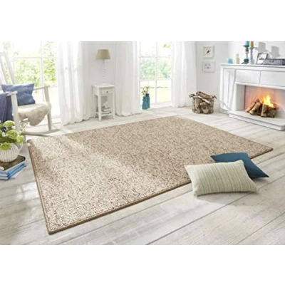 Abbildung von HANSE Home Teppich &quot;Wolly 2&quot;, rechteckig, Flachgewebe, Skandi, Woll Optik, Esszimmer, Wohnzimmer, Flur