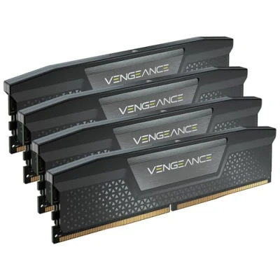 Abbildung von CORSAIR Vengeance DDR5 64GB (4x16GB) 6000MHz CL36 AMD Expo Intel XMP iCUE Kompatibler Computerspeicher Grau (CMK64GX5M4B6000Z36)