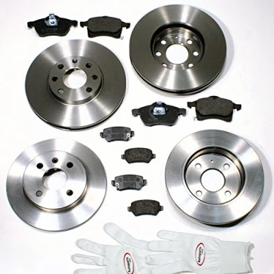 Abbildung von Autoparts Online Set 60002336 Bremsscheiben 4 Loch/Bremsen + Bremsbeläge für vorne hinten