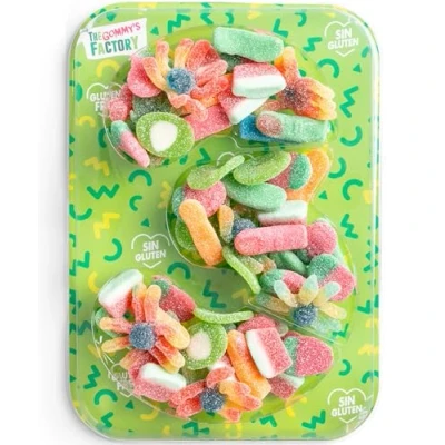 Abbildung von Geburtstag Süßigkeiten Box Nº3 Weingummi Kuchen Glutenfreie Kindergeburtstag Lecker und Perfekt Für Jede Feier Birthday Cake Party Number 500g Candy Box…