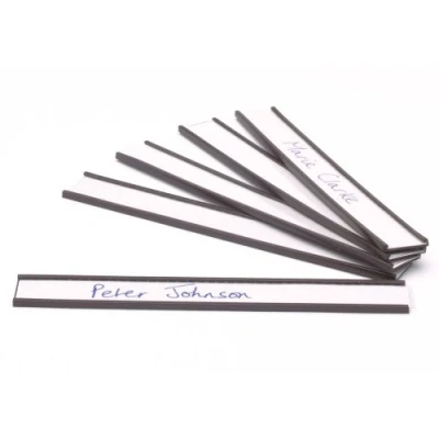 Abbildung von Nobo Magnetischer Namenshalter, 10 Stück, 150 x 20 mm, grau, 1901096