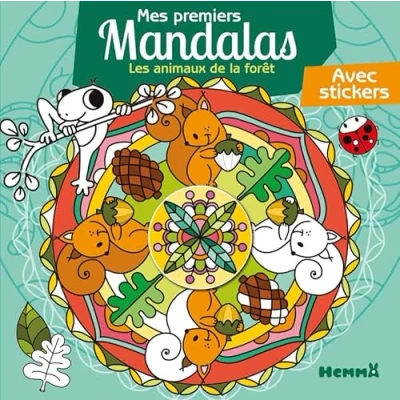 Abbildung von Mes premiers mandalas Les animaux de la foret Avec stickers