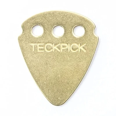 Abbildung von JIM DUNLOP Plektrum Teckpick Gold, Aluminium, 12 Stück