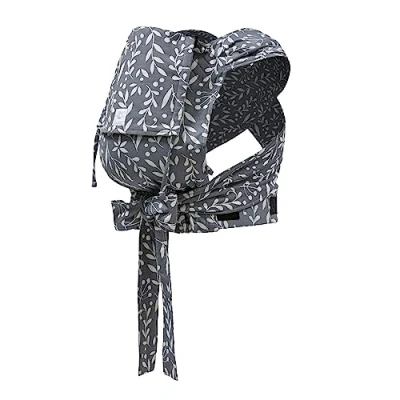 Abbildung von Stokke Limas Babytrage, Floral Slate Modell 2023 (OCS) Half Buckle Babytrage für Neugeborene Ergonomisch und anpassbar Drei Tragepositionen Ab Geburt bis 15 kg