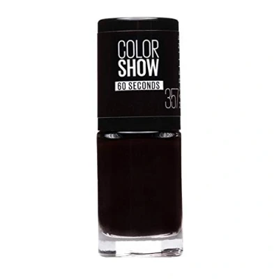 Abbildung von Maybelline New York Make Up Nailpolish Color Show Nagellack Burgundy Kiss/Ultra glänzender Farblack in sattem Weinrot, 1 x 7 ml