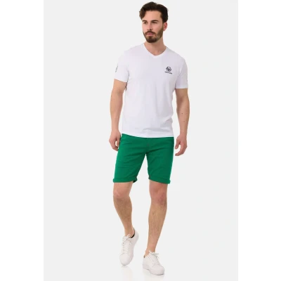Abbildung von Cipo &amp; Baxx Herren Shorts Chino Bermuda Kurzehose CK272 Grün W34
