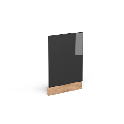 Abbildung von Vicco Frontblende R Line, Anthrazit Hochglanz/Goldkraft Eiche, 45 cm, AP Eiche