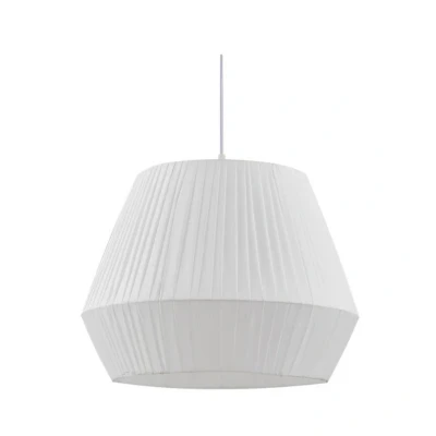 Abbildung von Lindby Hängeleuchte Vitore, Ø 40 cm, Textil, weiß