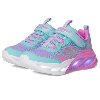 Abbildung von Skechers COSMIC GLOW LIGHTS Sneaker, Blink, Klettschuh mit Glitzer, Größenschablone zum Download