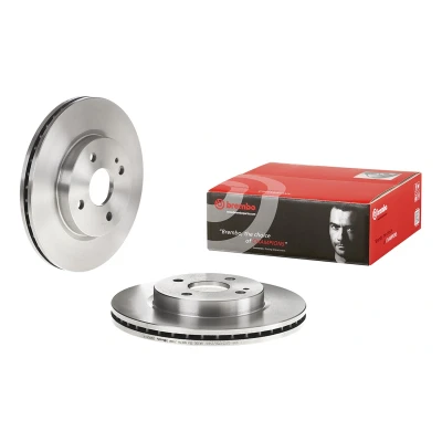 Abbildung von BREMBO COATED DISC LINE 09.A968.11 Bremsscheibe 258 23 4 innenbelüftet beschichtet MAZDA: 2 Schrägheck, Limousine
