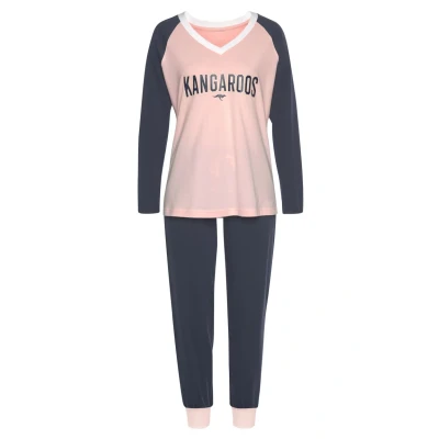 Abbildung von Kangaroos SET Nachtwäsche Set, Damen, Größe: 32/34, Rosa dunkelblau